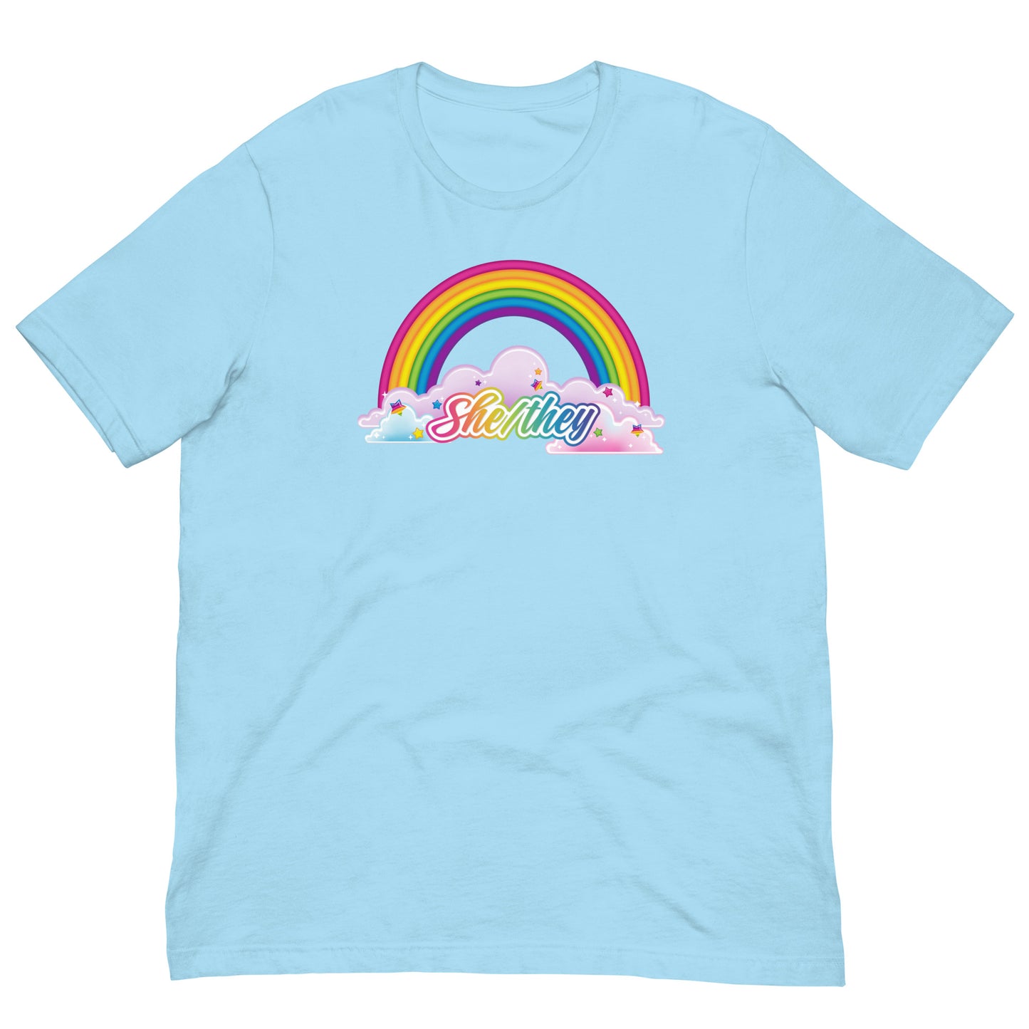 LGBTQIA Frank T-Shirt: She/They Pronouns
